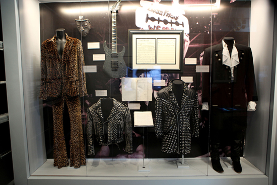 Exhibit from the Grammy Museum's Golden Gods: The History of Heavy Metal