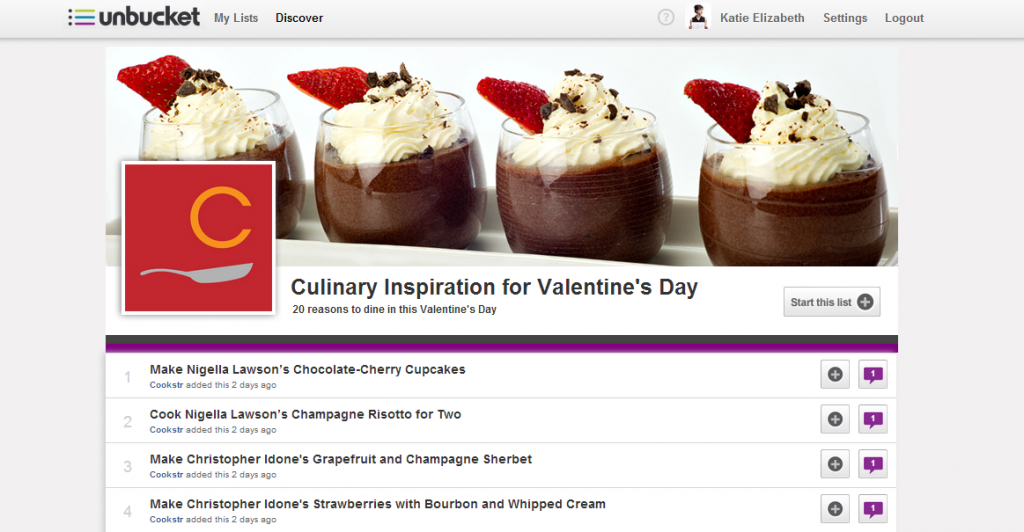 Culinary Inspiration for Valentine's Day (Cookstr x Unbucket)